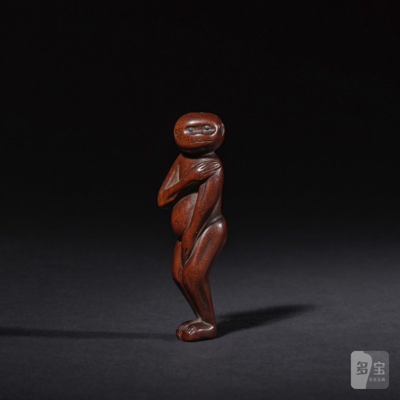 木彫根付 猿 無銘 19世紀 | NETSUKE EN BOIS REPRÉSENTANT UN SINGE - 图5